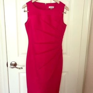 Calvin Klein cocktail/work magenta dress. Size: 6